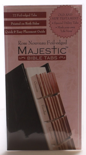 Majestic Rose Nouveau Foil-Edged Bible Tabs (Majestic(tm) Bible) by Ellie Claire