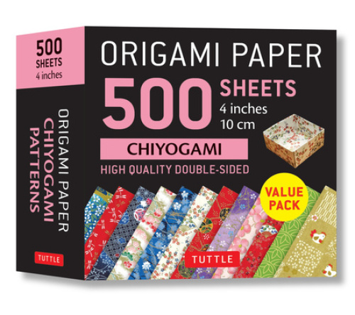 Origami Paper 500 sheets Chiyogami Patterns 4" (10 cm): Tuttle Origami Paper:
